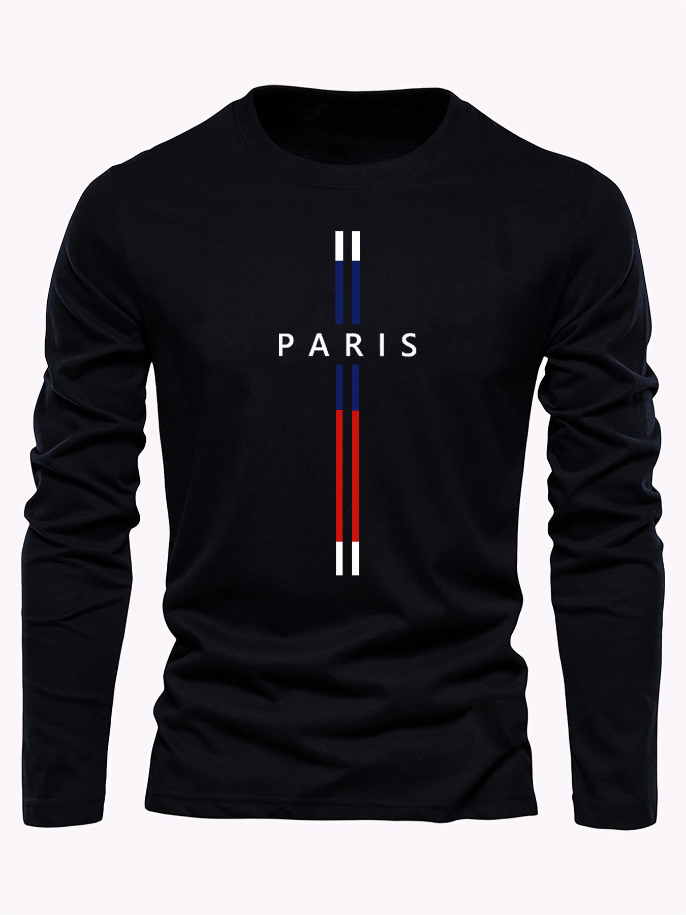 Street Fashion In Paris - Paris Letter Grafikdruck Herren-T-Shirt aus 100