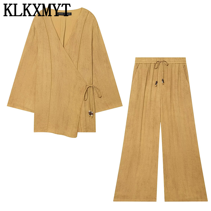Street Fashion Kimono - KLKXMYT Street Fashion Kimono-Hemd 2-teiliges Set