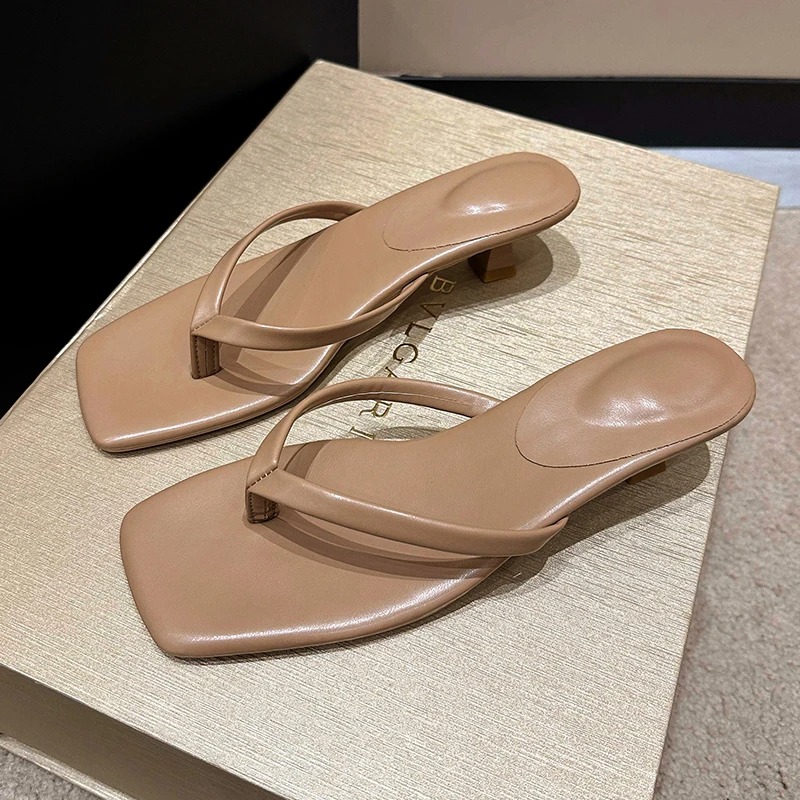 Street Fashion Dress - Sommer Damen Clip-Toe Pantoletten Komfortable Flache