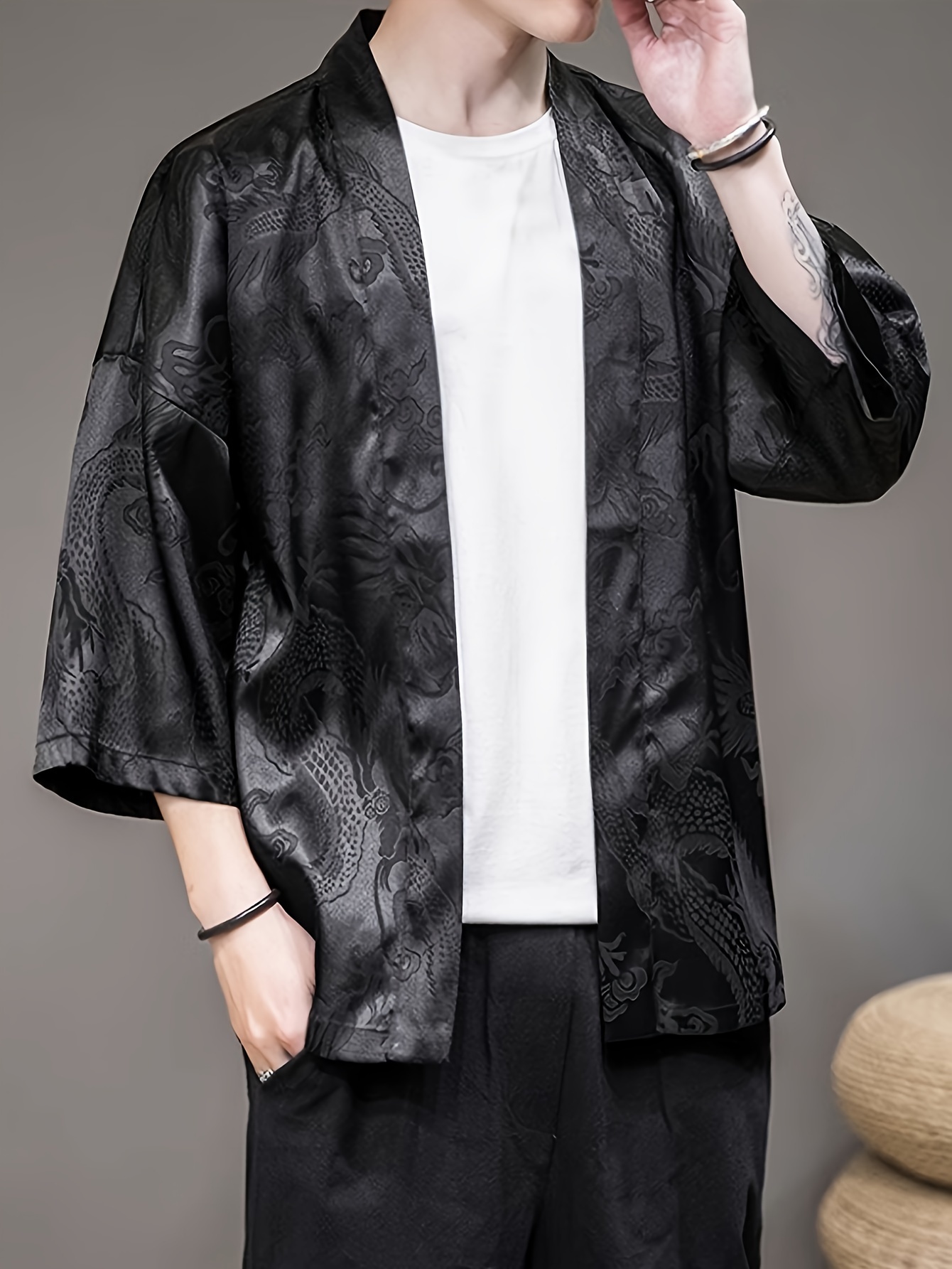Street Fashion Kimono - 2026 Sommer Herren Kimono mit 3D-Druckdesign