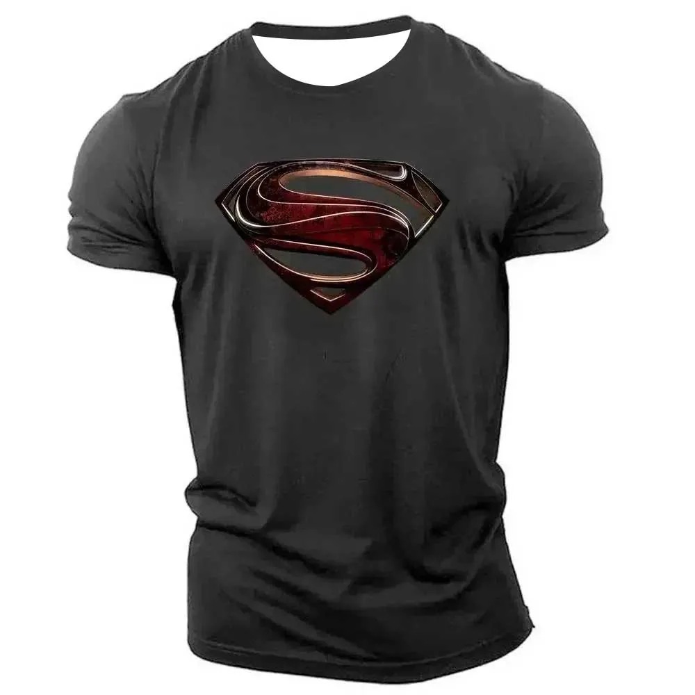 Street Fashion Logo - Superhelden-S-Logo 3D-Druck Sport-T-Shirt mit atmungsaktivem, schnell