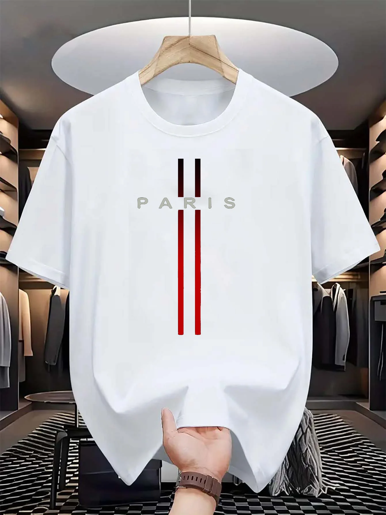 Street Fashion In Paris - Herren-T-Shirt aus 100 % reiner Baumwolle,