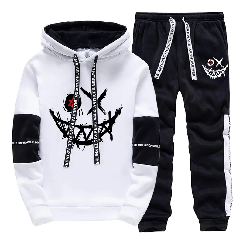 Street Fashion Outfit - Herren-Set/Hoodie/Hose 2026 Herbst Tägliche Freizeitmode Kapuzenpullover