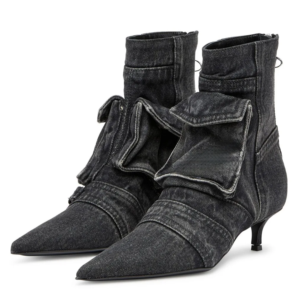 Parade Fashion Street - Para Mujer Frauen Schuhe Gewaschen Denim