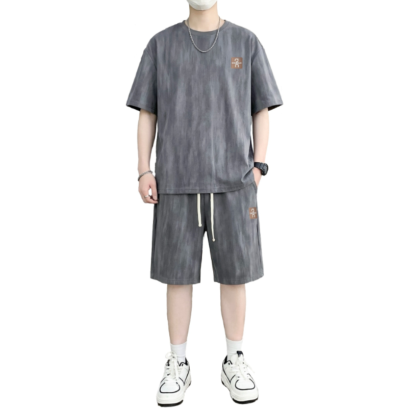 Street Fashion Casual - 【T-Shirt + 5-Point-Shorts】 Herren-T-Shirt-Set, neue Sommermode,