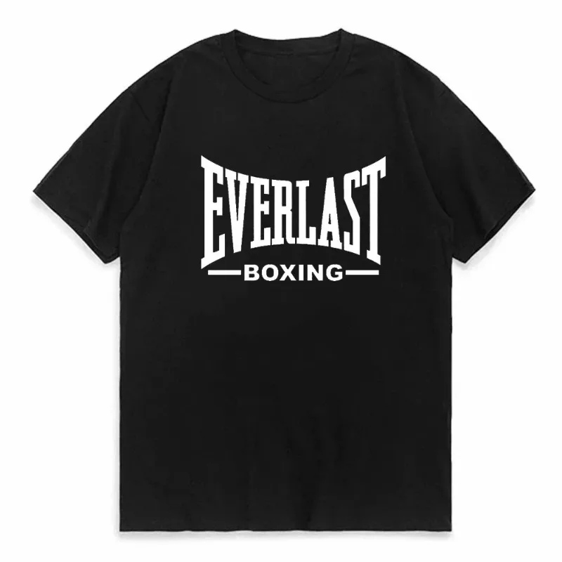Street Fashion Logo - Plus Size EVERLAST BOXING Logo-T-Shirt und
