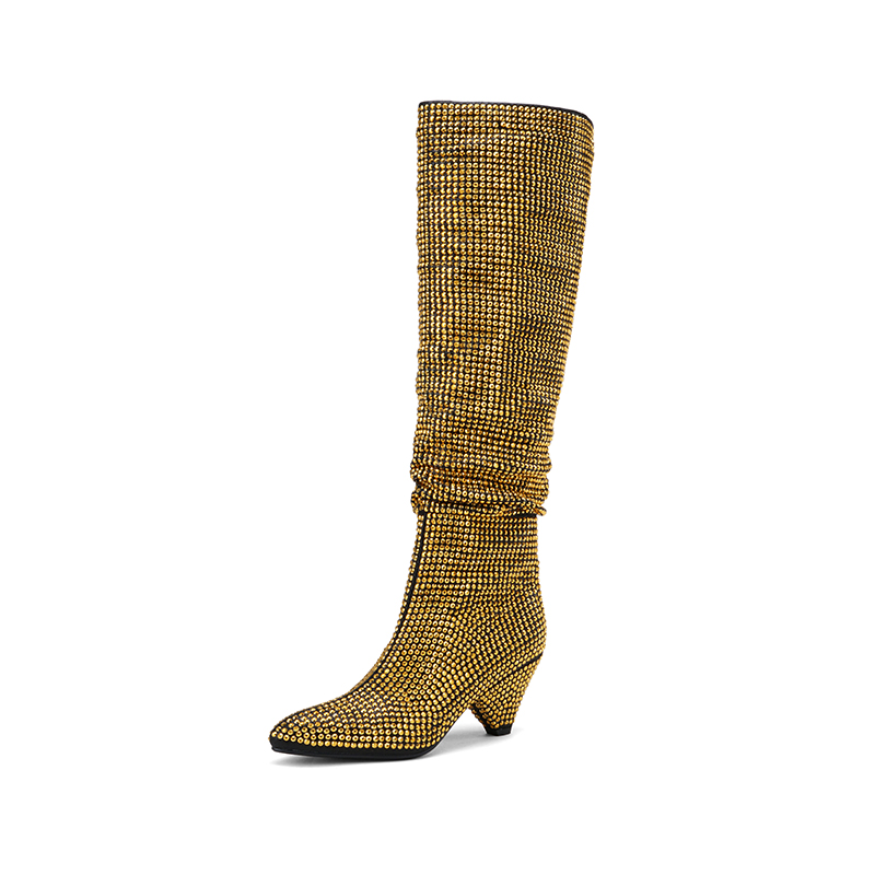 Mode Spike Heels Kristall Lang – Street Fashion Dress Bewertung und Preis