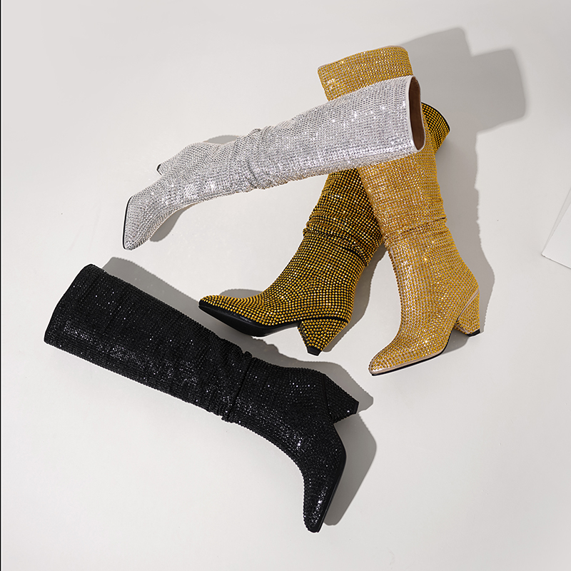 Mode Spike Heels Kristall Lang – Street Fashion Dress Bewertung und Preis