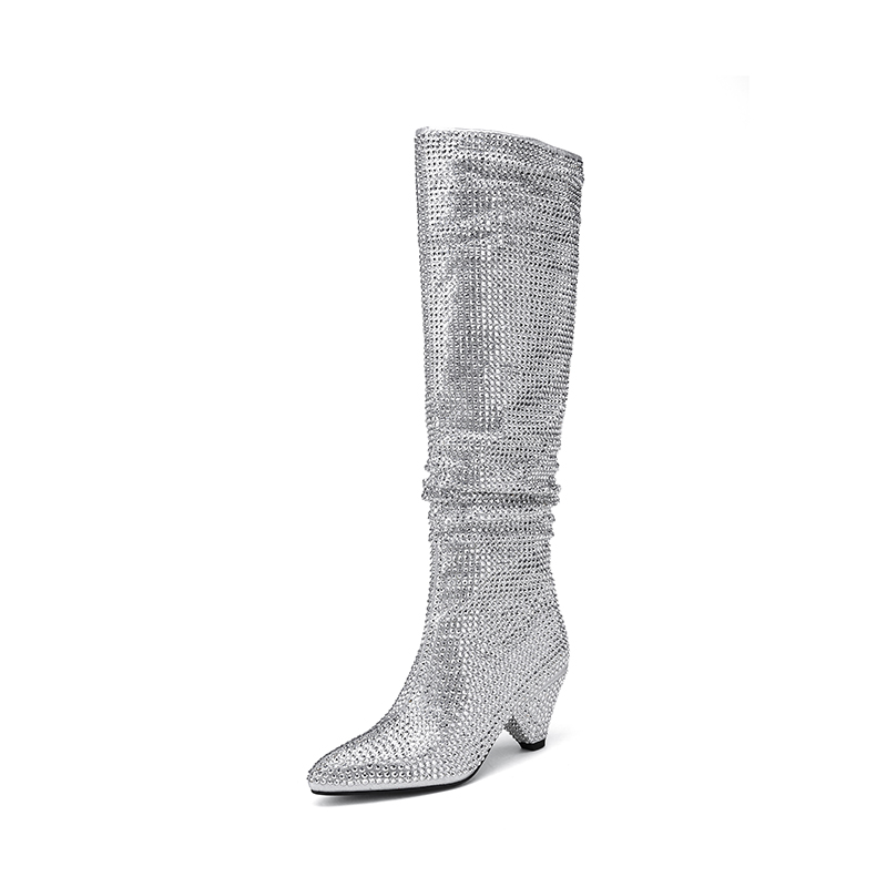 Mode Spike Heels Kristall Lang – Street Fashion Dress Bewertung und Preis