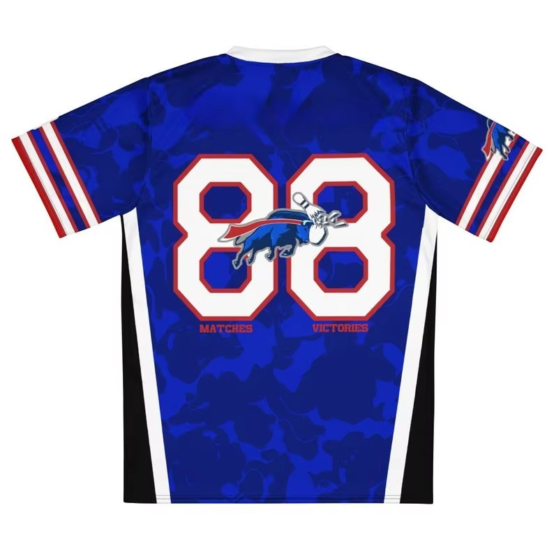 Herren Bowling-Trikot mit V-Au – Street Fashion Logo Bewertung und Preis