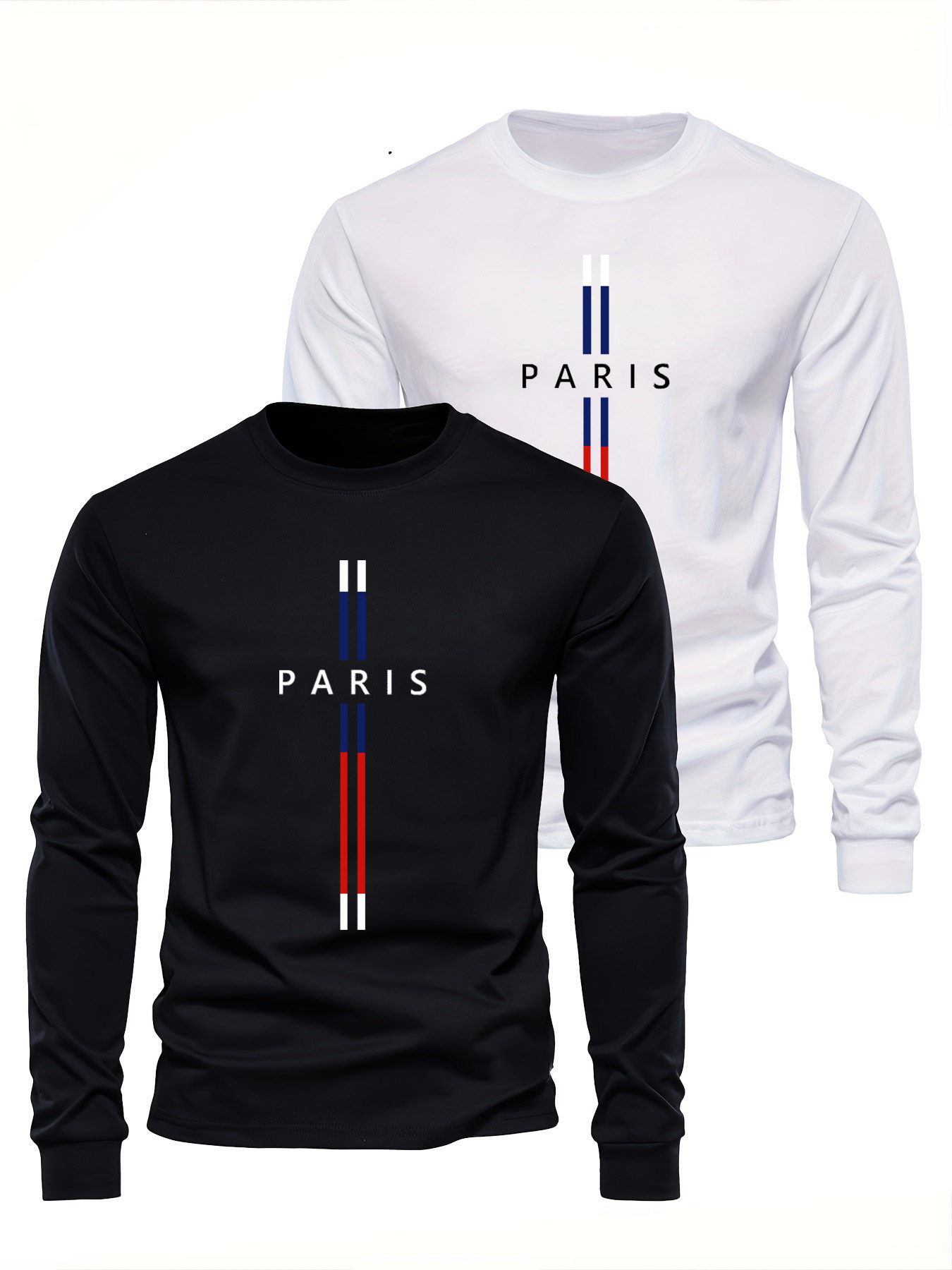 Paris Letter Grafikdruck Herre – Street Fashion In Paris Bewertung und Preis