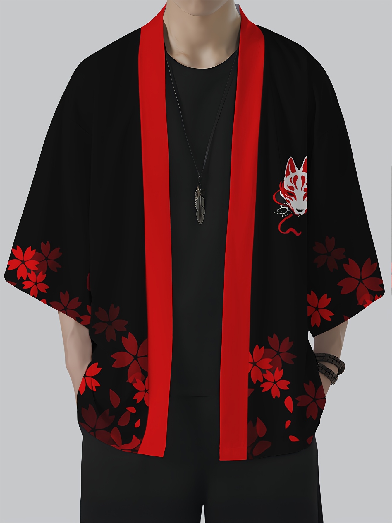 2026 Sommer Herren Kimono mit  – Street Fashion Kimono Bewertung und Preis