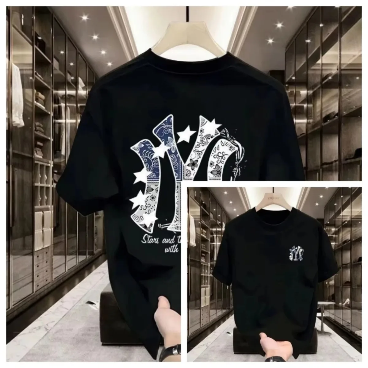 Herren-T-Shirt mit Aufdruck un – Parade Fashion Street Bewertung und Preis