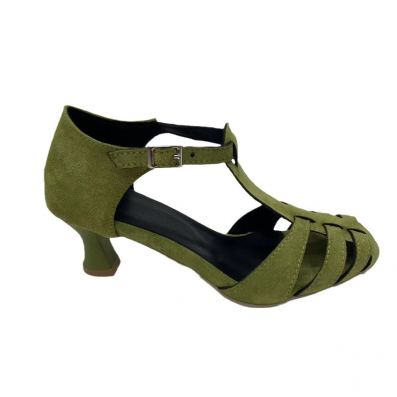 Damen Grüne Wildleder Kitten-H – Street Fashion Dress Bewertung und Preis