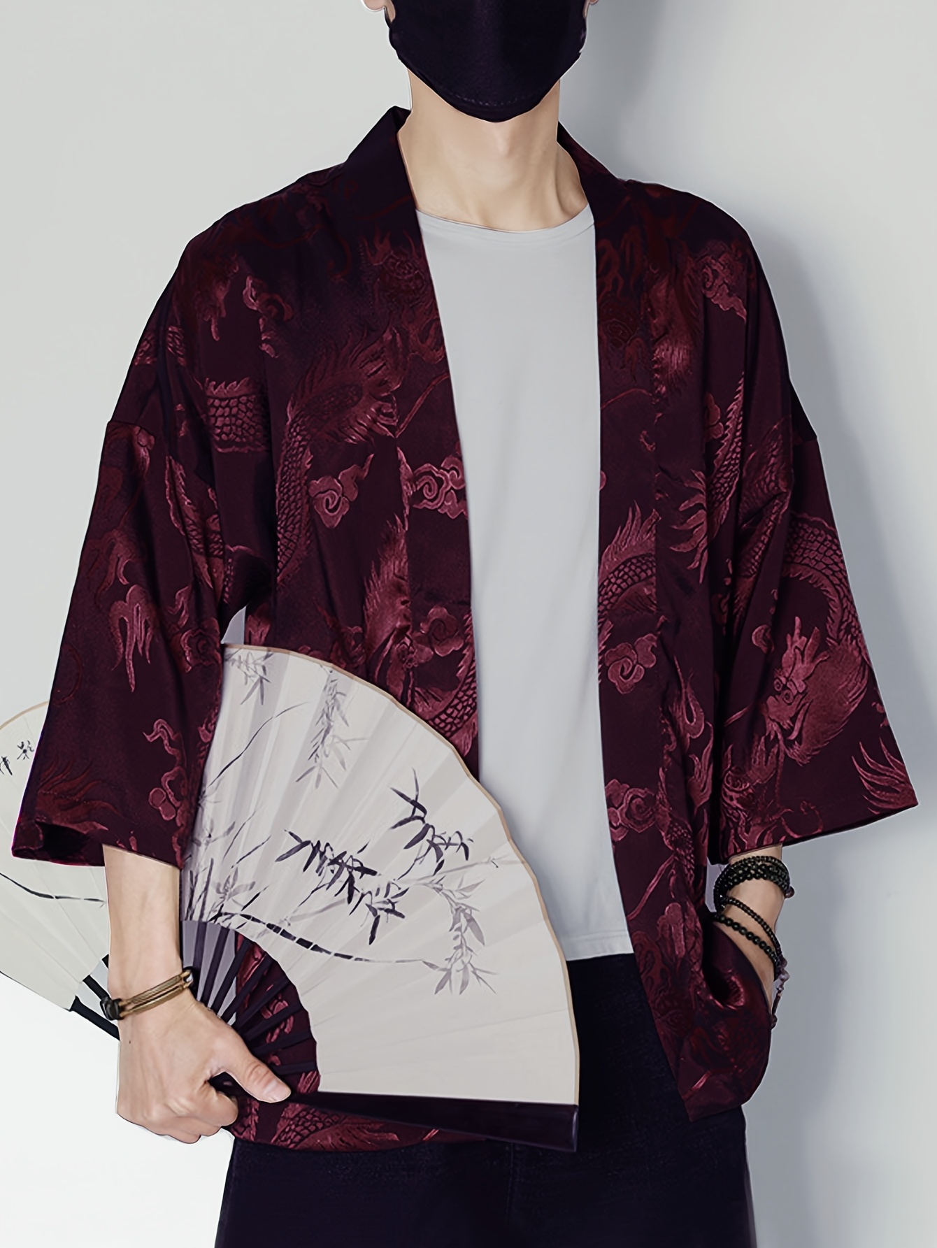 2026 Sommer Herren Kimono mit  – Street Fashion Kimono Bewertung und Preis