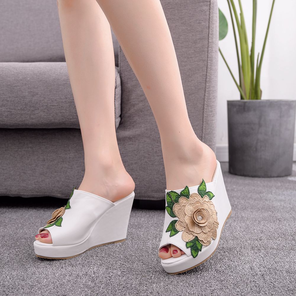 Damen-Sandalen mit Blumenmuste – Street Fashion Dress Bewertung und Preis