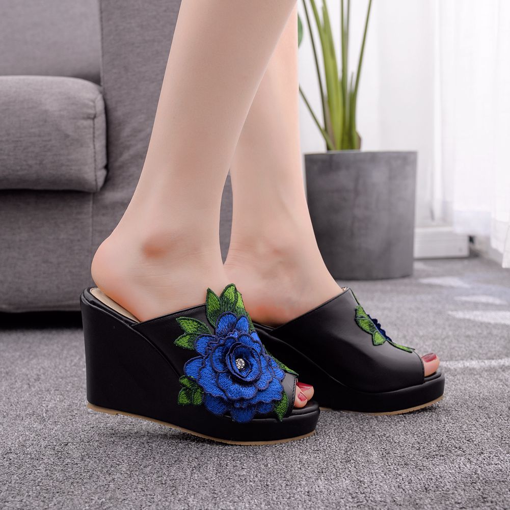 Damen-Sandalen mit Blumenmuste – Street Fashion Dress Bewertung und Preis