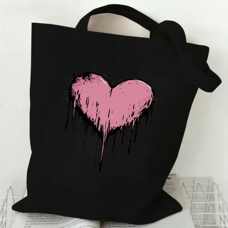 Leopardenmuster-Herz-Liebesbri – Tote Bag Canvas Print Bewertung und Preis