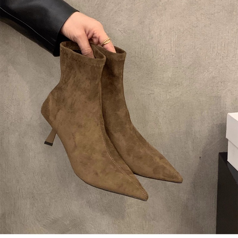 Damen-Stiefeletten aus Wildled – Street Fashion Dress Bewertung und Preis