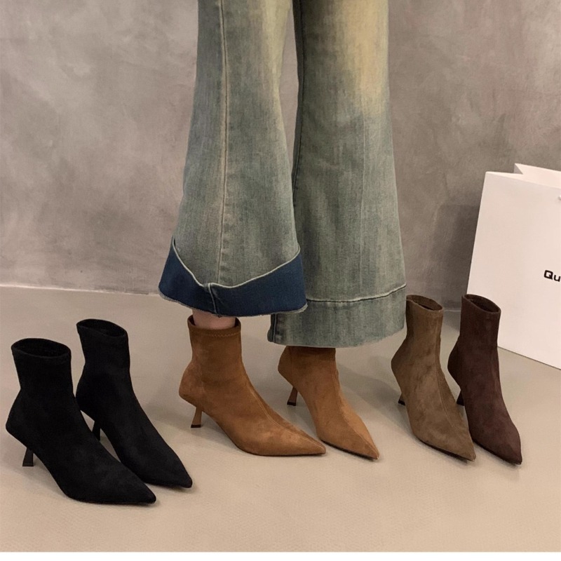 Damen-Stiefeletten aus Wildled – Street Fashion Dress Bewertung und Preis