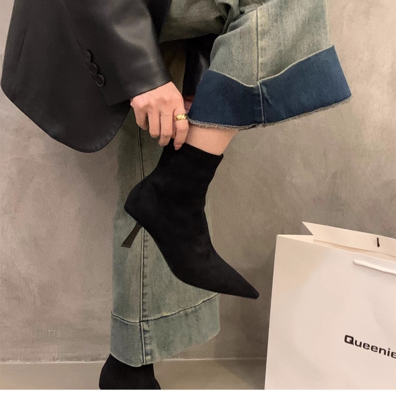 Damen-Stiefeletten aus Wildled – Street Fashion Dress Bewertung und Preis