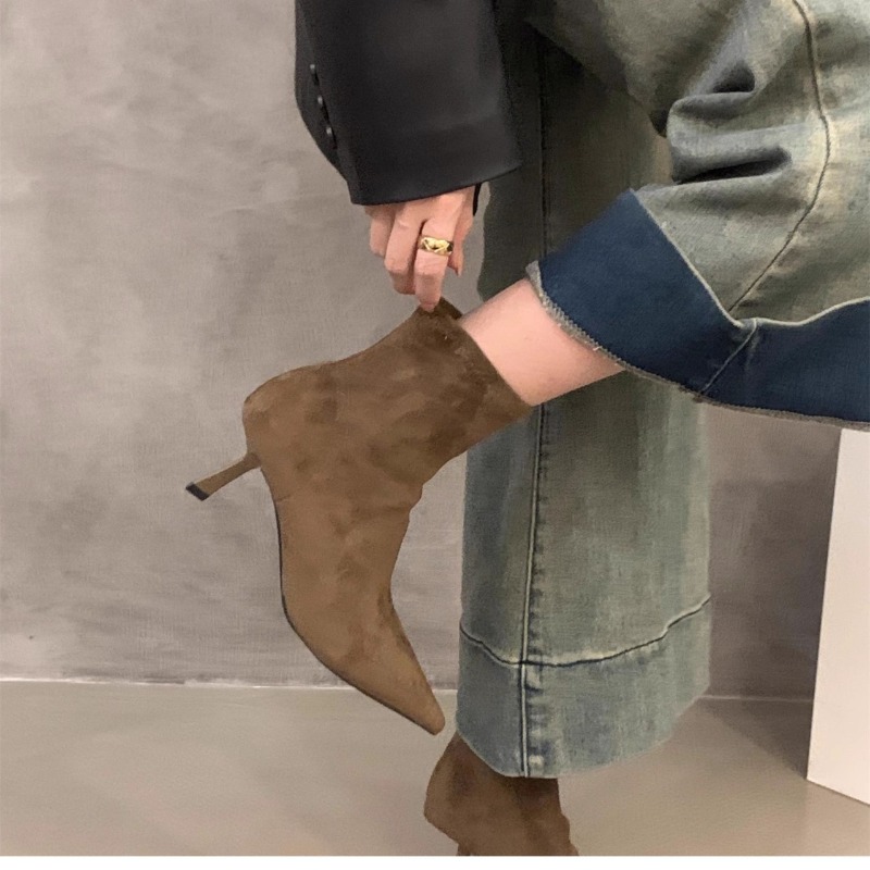 Damen-Stiefeletten aus Wildled – Street Fashion Dress Bewertung und Preis