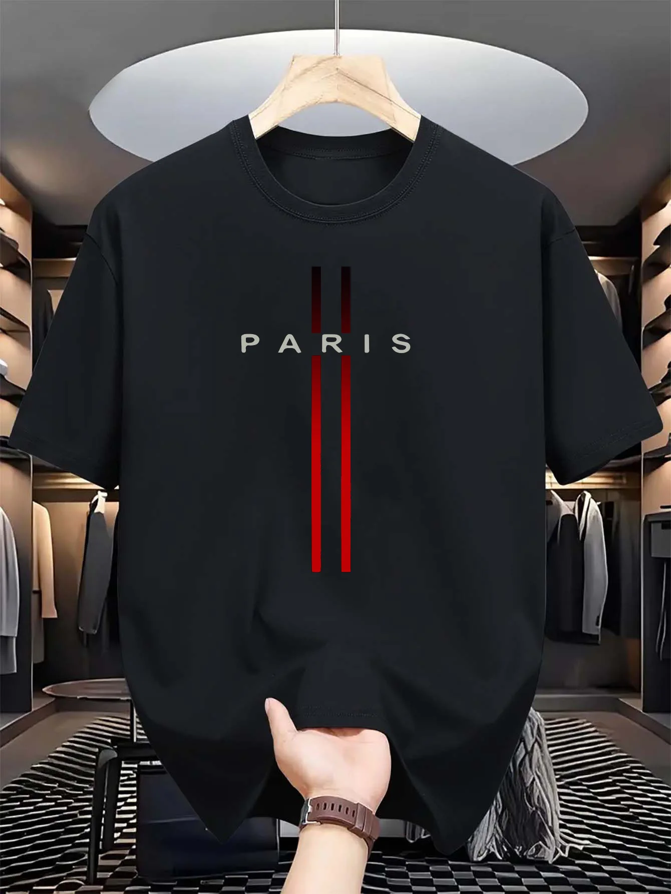 Herren-T-Shirt aus 100 % reine – Street Fashion In Paris Bewertung und Preis