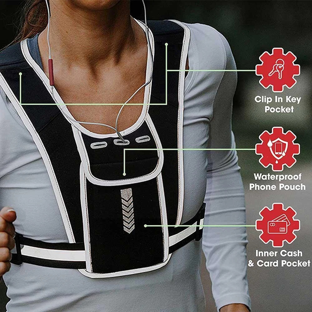 Lauf weste Telefon halter für  – Reflective Jacket Running Bewertung und Preis