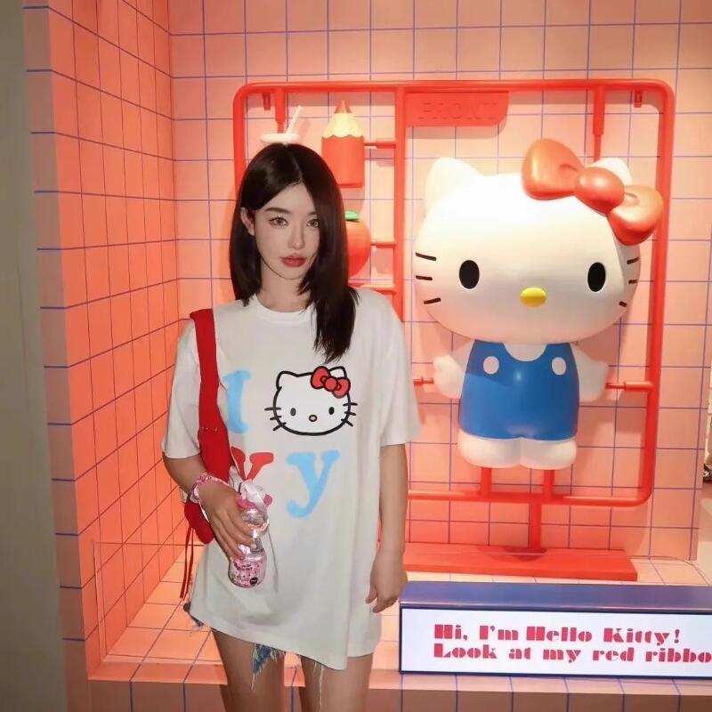 Kurzärmeliges Sanrio Sommer Re – Street Fashion Casual Bewertung und Preis