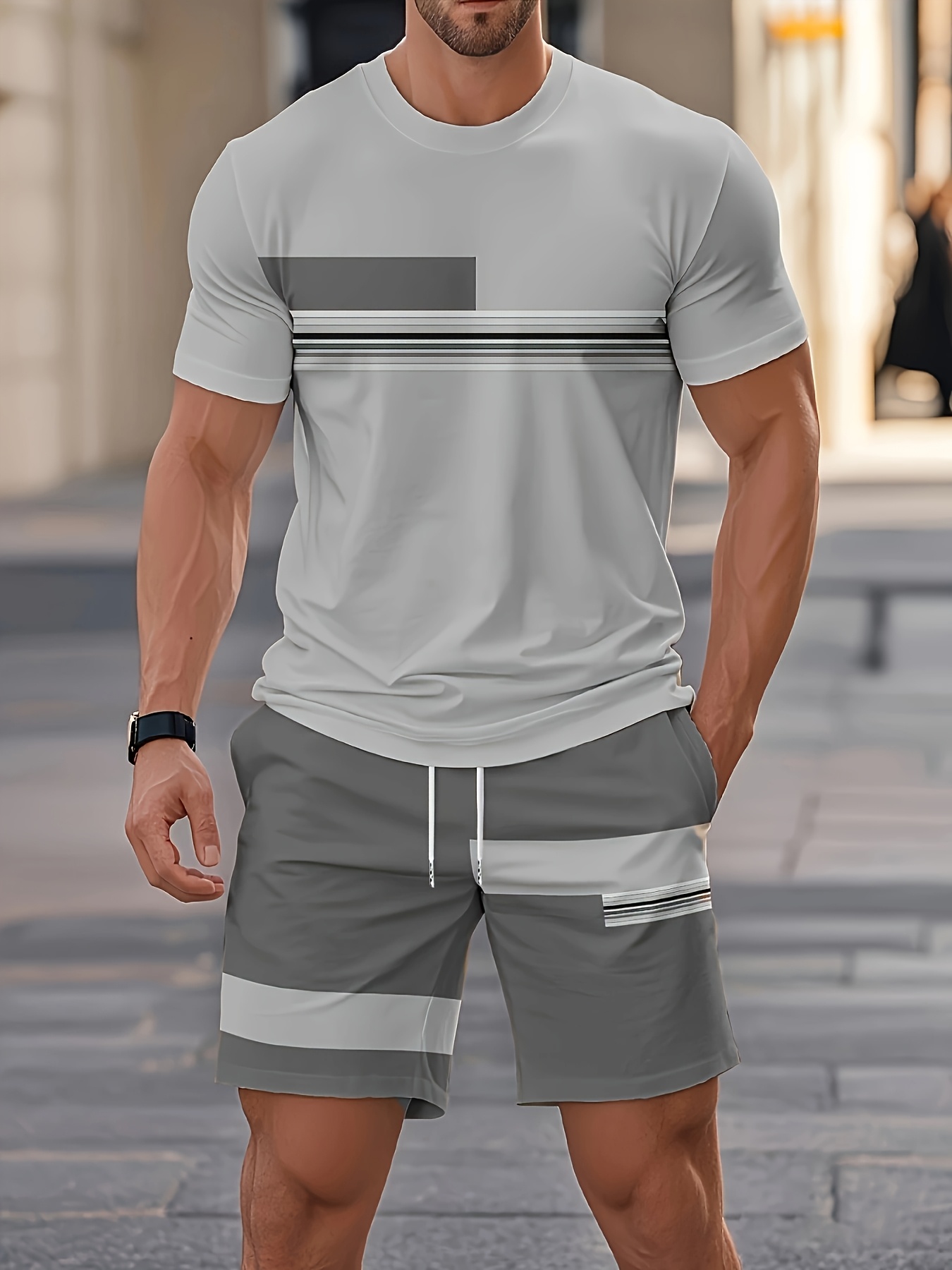 Sommer Herren-Sets Lässiger O- – Street Fashion Outfit Bewertung und Preis