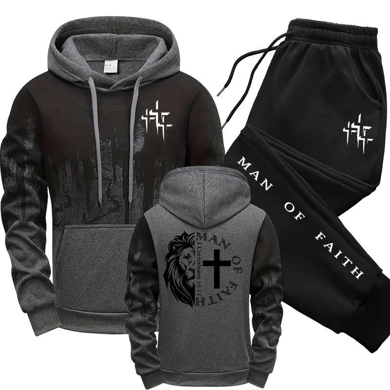 Man of Faith Muster Herren-Set – Street Fashion Outfit Bewertung und Preis