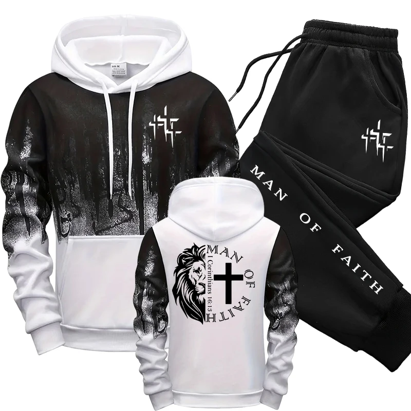 Man of Faith Muster Herren-Set – Street Fashion Outfit Bewertung und Preis