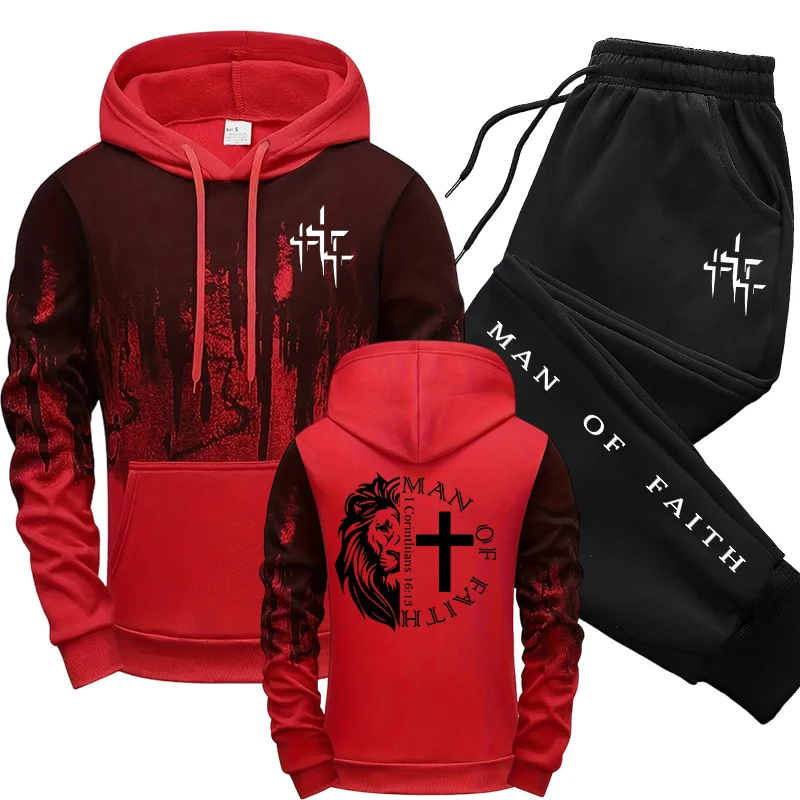 Man of Faith Muster Herren-Set – Street Fashion Outfit Bewertung und Preis