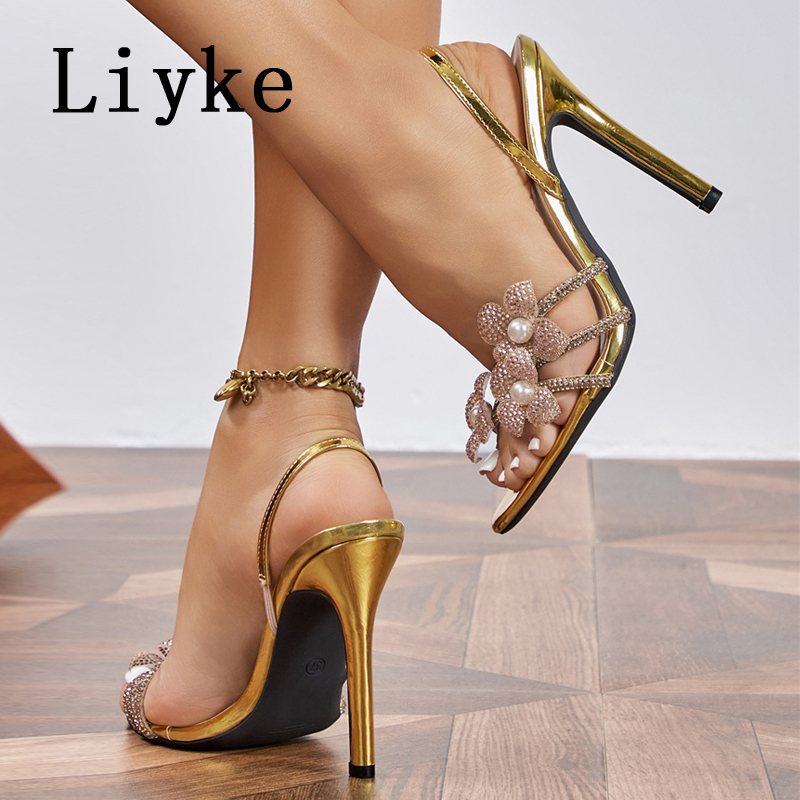 Liyke Sexy Perlen-Kristall-Blu – Street Fashion Shoes Bewertung und Preis