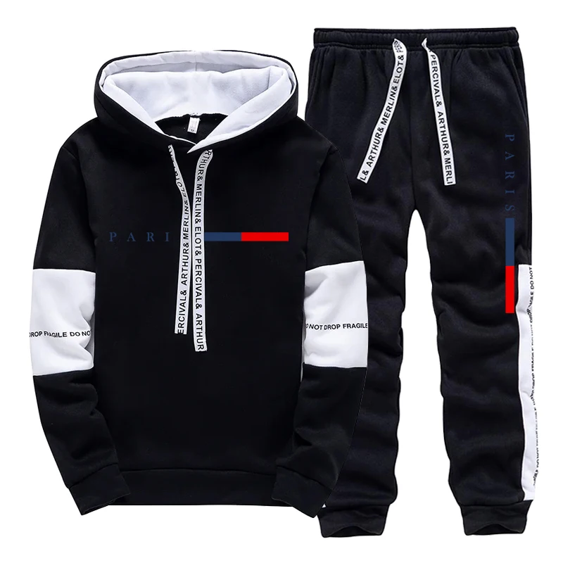 Herren-Set/Hoodie/Hose Paris F – Street Fashion Casual Bewertung und Preis