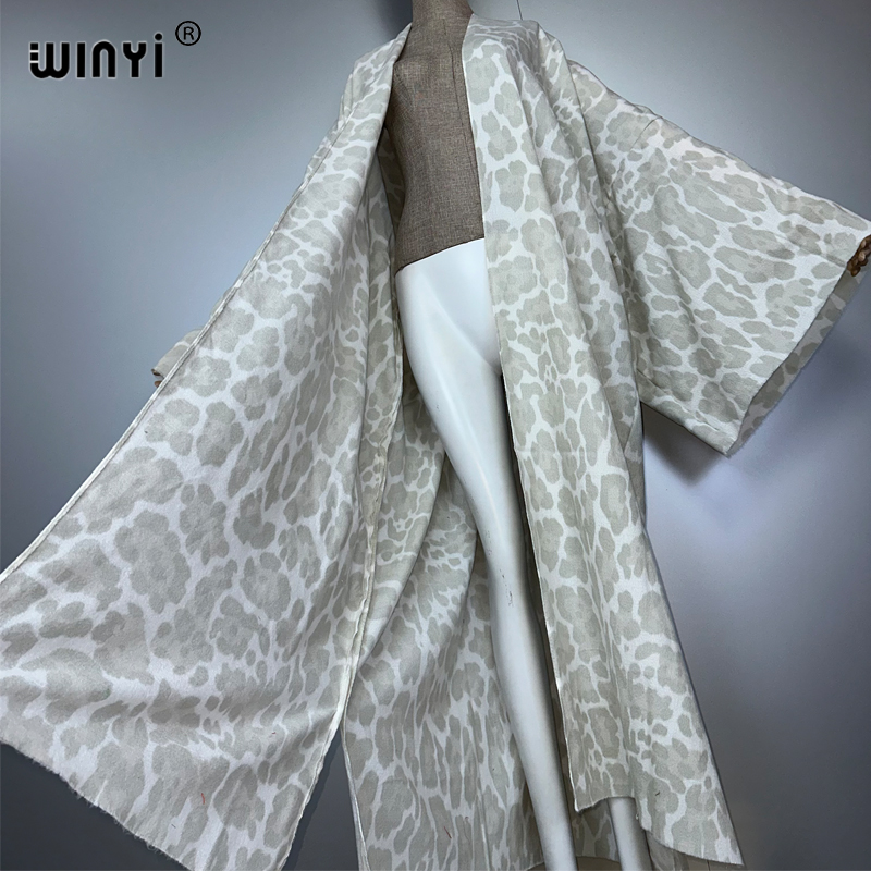 WINYI winter Leopard strickjac – Street Fashion Kimono Bewertung und Preis