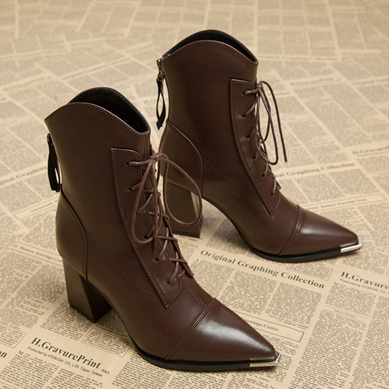 Frauen Stiefeletten Mode Spitz – Street Fashion Dress Bewertung und Preis