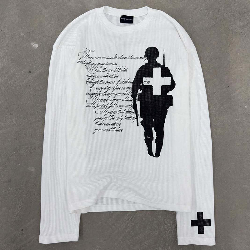 Modisches Harajuku-T-Shirt mit – Street Fashion Casual Bewertung und Preis